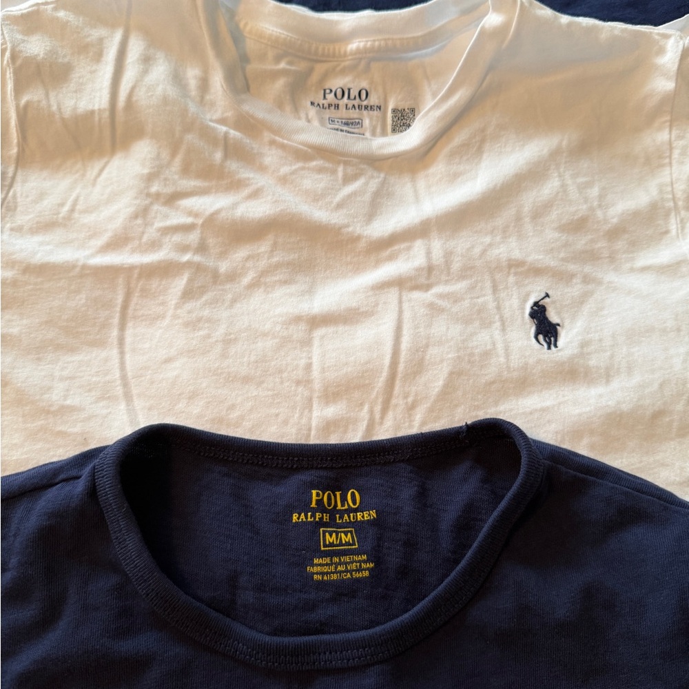 Polo by Ralph Lauren Navy and White T-Shirts - Picture 2 of 3